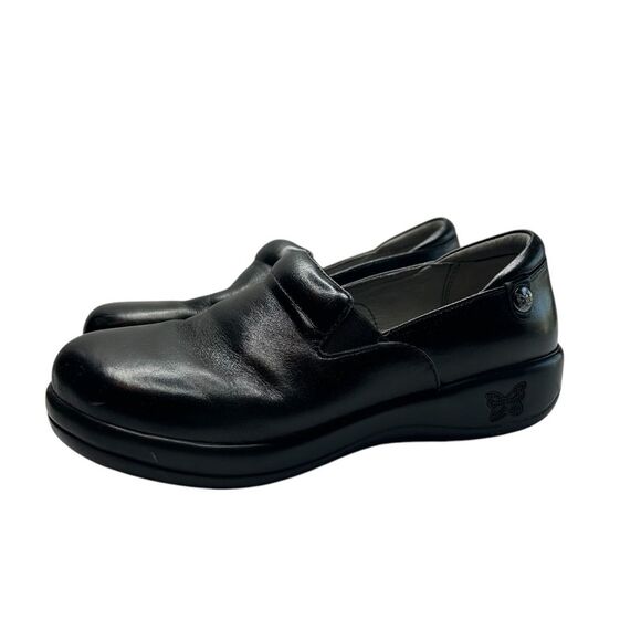 Alegria Black Loafers Slip-On Shoes - Picture 1 of 11